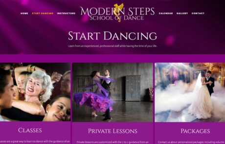 Website Redesign - Modern Steps School of Dance