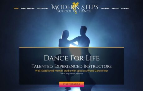 Website Redesign - Modern Steps School of Dance