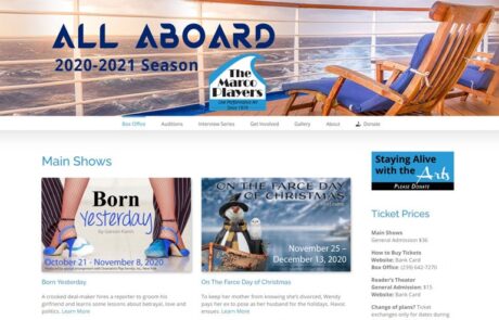 The Marco Players Website Development - Paradise Web Marketing Services