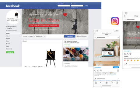 Social Media Advertising The Online Art Contest Paradise Web Marketing Services