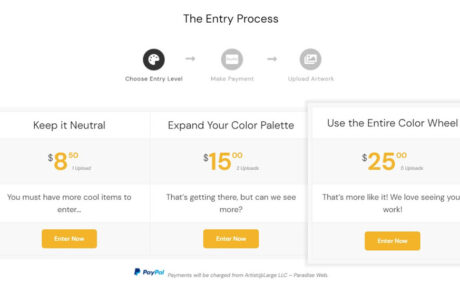 Website Development The Online Art Contest Paradise Web Marketing Services